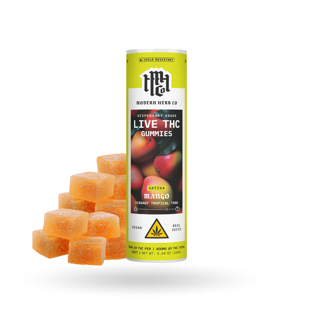 Live Resin D9 THC Gummies | Mango (sativa)